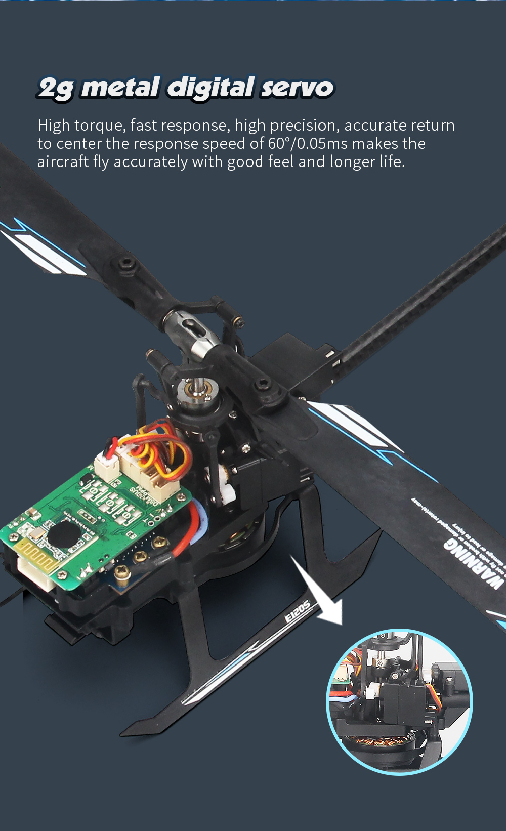 Eachine-E120S-24G-6CH-3D6G-System-Brushless-Direktantrieb-Flybarless-RC-Hubschrauber-kompatibel-mit--1970600-12